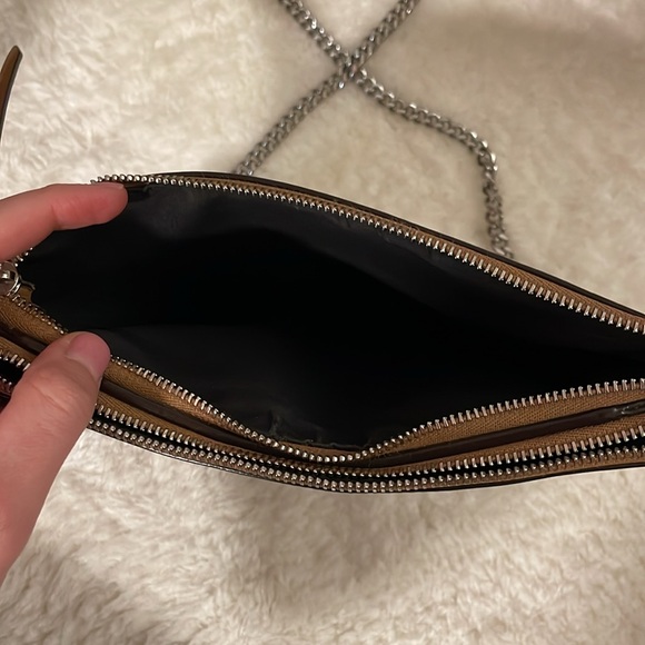 Coach Chestnut Leather Crossbody Bag with Chain - Picture 5 of 12